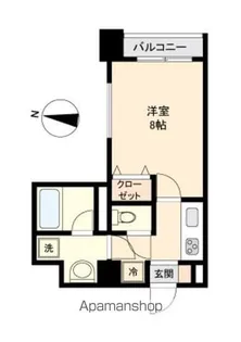 ガーネットヒルズ上杉【4階】の間取り