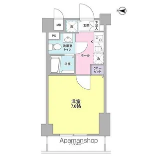 フィオリトゥーラ三軒茶屋ステーションフロント【7階】の間取り