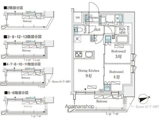 リビオメゾン御茶ノ水EAST【4階】の間取り