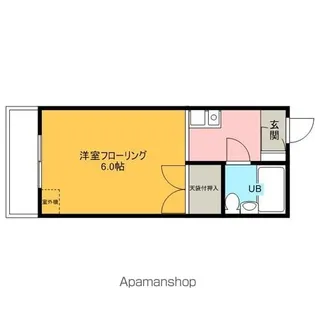 キャビンタコス【301号室】の間取り