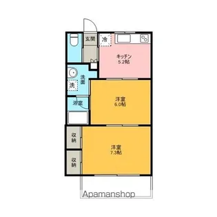 メゾンロワ七日町【2階】の間取り