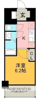 ディアレイシャス名古屋大須通【3階】の間取り