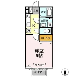 メゾン・ド・ボヌール AB【2階】の間取り