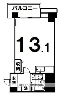 南大通4マンション【5階】の間取り