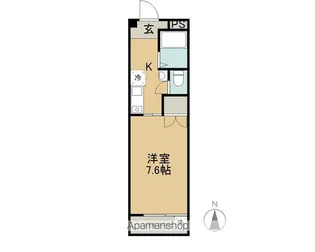 長野県長野市大字鶴賀七瀬【マンション】の間取り