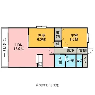 アーバンヒルズ【6階】の間取り