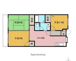 ガーデンピュア【2階】の間取り