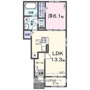 プリムラⅡ【1階】の間取り