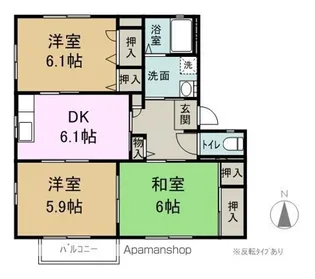 ビレッジアスカA【2階】の間取り