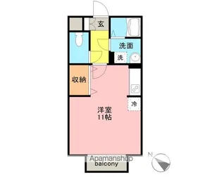 福井県福井市下馬2丁目【アパート】の間取り