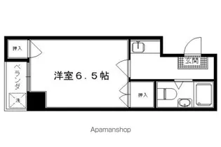 ヒューマンハイツ御室【209号室】の間取り