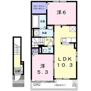 エアリーフォレスト A棟【2階】の間取り