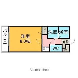 アンプルール ブワ アルバ【2階】の間取り