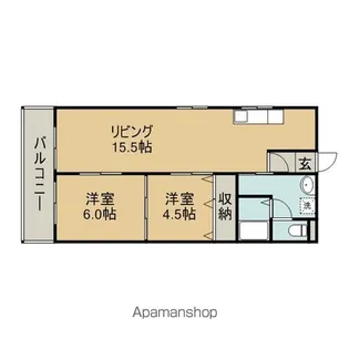 REステートビル【405号室】の間取り
