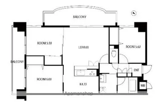 沙都和ビル【11階】の間取り