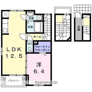 ハイブリッジ Ⅱ【3階】の間取り