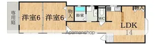 神殿マンション3号館【1階】の間取り