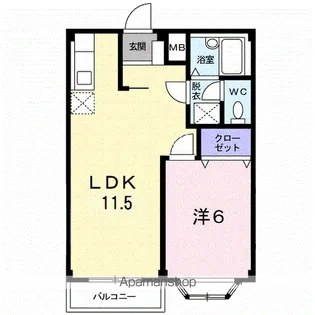 アネックス石井【2階】の間取り