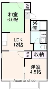 コスモスⅠ【202号室】の間取り