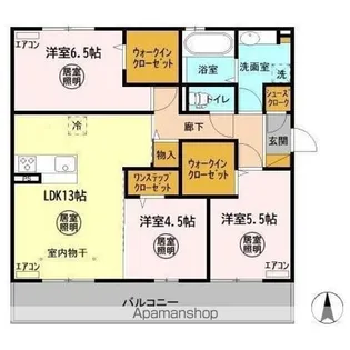 VERDE B棟【302号室】の間取り