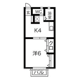 トマト一番館【1階】の間取り
