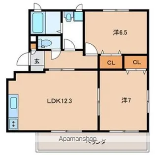 PRIM ROSE【2階】の間取り
