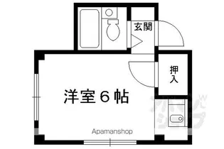 リバーサイド伏見【201号室】の間取り