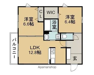 フローラテラスⅡ【3階】の間取り