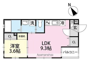 セントラル半田中央S棟【302号室】の間取り