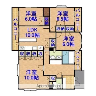 第一佐和ビル【3号室】の間取り