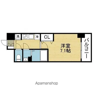 クレストタップ京橋【9階】の間取り