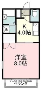 メゾン・ド・シャルル【203号室】の間取り