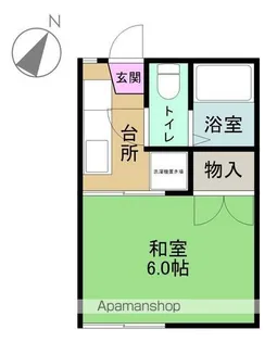 コーポ静【201号室】の間取り