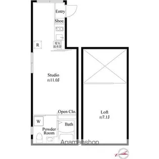 アンベリール御徒町【5階】の間取り