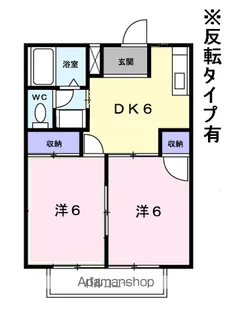 イスタナA【2階】の間取り