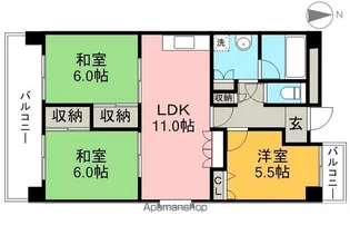 ヤイロハイツ【5階】の間取り