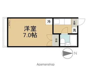 ハイツ若里【2階】の間取り
