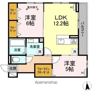 DーROOMフィオレンテ富沢西【2階】の間取り