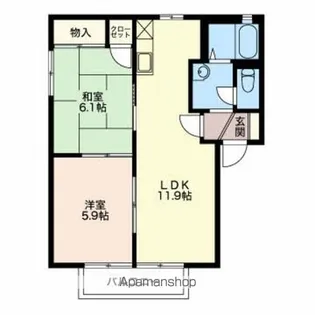グランデ21【1階】の間取り