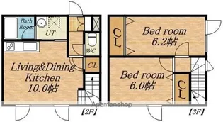 ニューフラワーハイツ【2階】の間取り