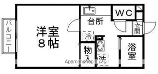 レジデンスパセオ【103号室】の間取り