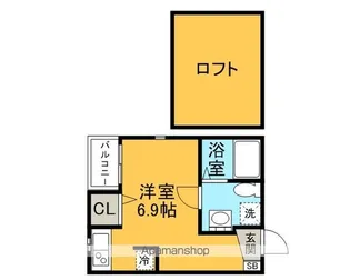 エスペランサ西姪浜【105号室】の間取り