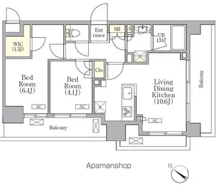 ORSUS 三ノ輪【7階】の間取り
