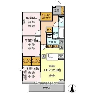 ローテ ベルク【1階】の間取り