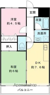 グレース津久野Ⅱ【202号室号室】の間取り