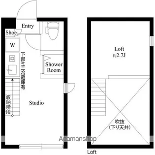 東京都杉並区上高井戸1丁目【アパート】の間取り
