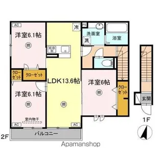 エミネント・グラン【2階】の間取り