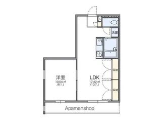 レオパレスサンシャインⅡ【2階】の間取り