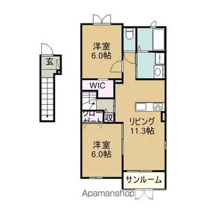 セレノⅠ【2階】の間取り