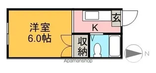 パナハイツカワサキ【2階】の間取り
